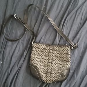Smaller black cross body coach bag